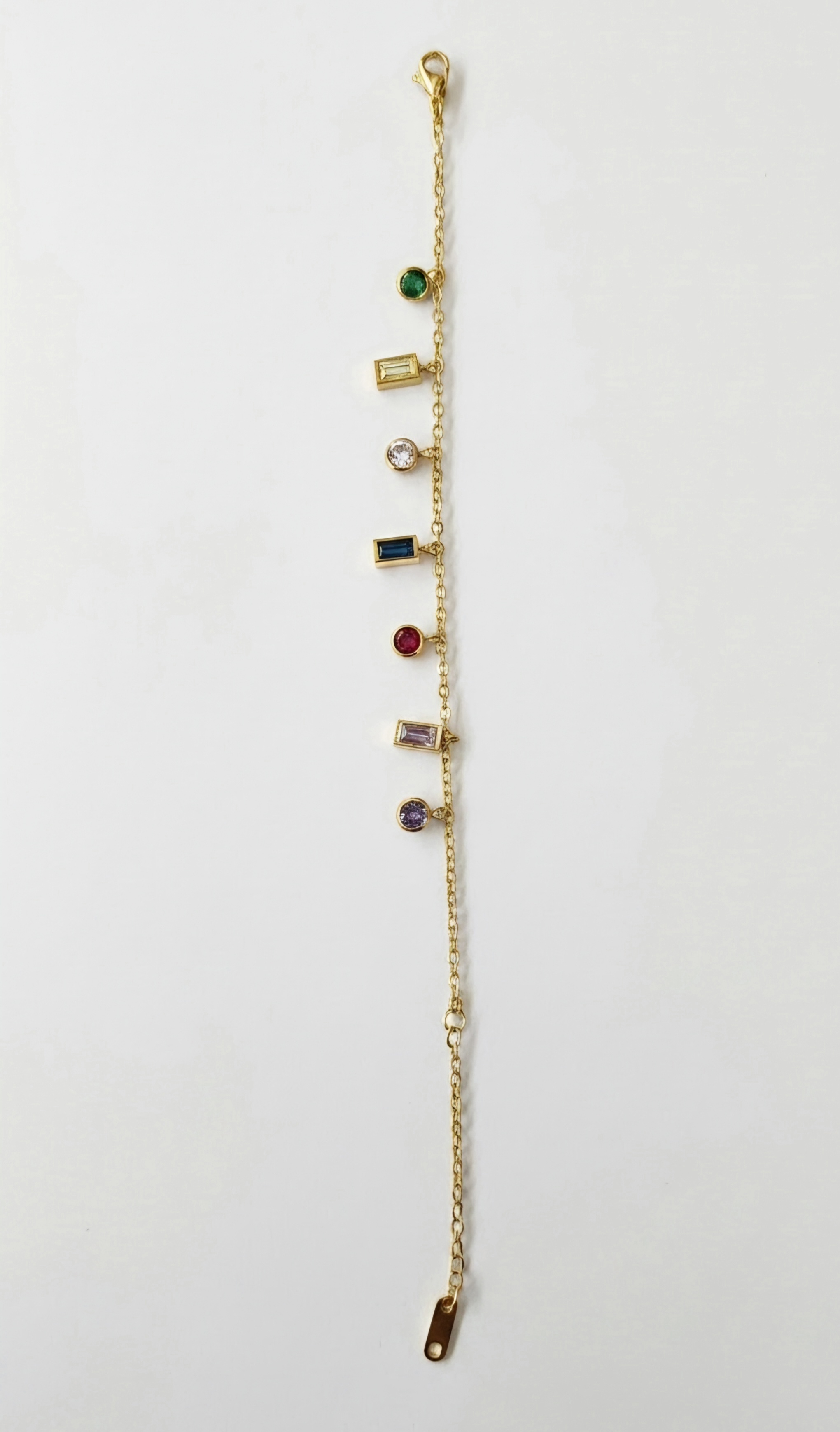 Geometric Gem Dangle Bracelet — view 3
